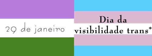 Chamada de uma blogagem coletiva pela visibilidade trans*, feita pelo site Transfeminismo.com